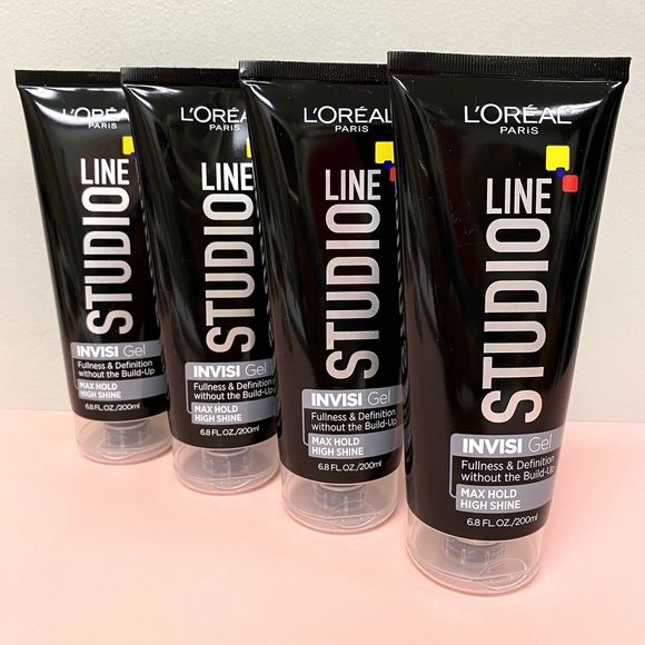 L'Oreal Studio Line Invisi Gel Max Hold High Shine Fullness Definition -- 4 Pack - Picture 1 of 5